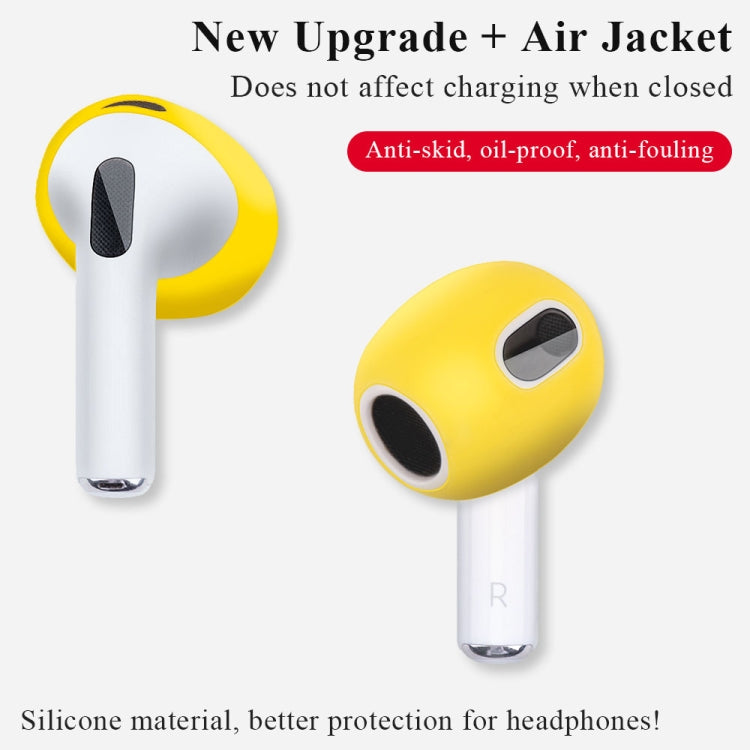Ear Cap Silicone Protective Case for AirPods 3(Yellow) - Anti-dust & Ear Caps by PMC TechLife | Online Shopping South Africa | PMC TechLife