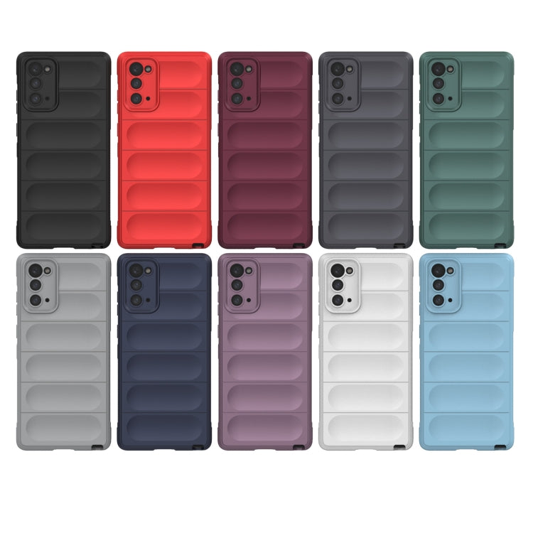 For Samsung Galaxy Note20 Magic Shield TPU + Flannel Phone Case(Red) - Galaxy Note20 Cases by PMC TechLife | Online Shopping South Africa | PMC TechLife | Buy Now Pay Later Mobicred