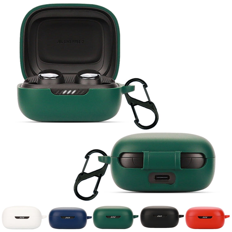 Bluetooth Earphone Silicone Protective Case For JBL Live Free 2 TWS(Red) - JBL Earphone Case by PMC TechLife | Online Shopping South Africa | PMC TechLife | Buy Now Pay Later Mobicred