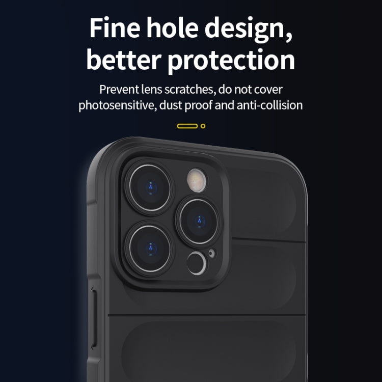 For iPhone 14 Pro Magic Shield TPU + Flannel Phone Case(Wine Red) - free shipping - PMC TechLife - Order now!