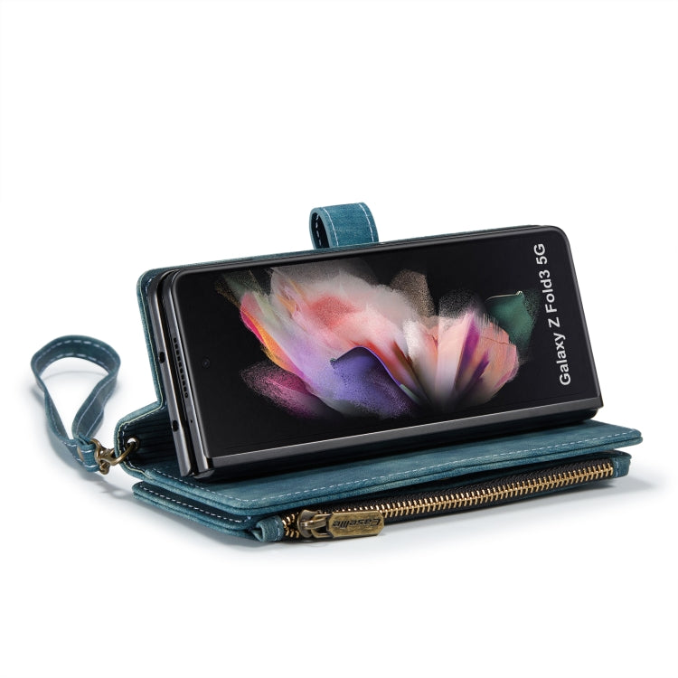 For Samsung Galaxy Z Fold3 5G CaseMe C30 Multifunctional Phone Leather Phone Case(Blue) - free shipping - PMC TechLife - Order now!
