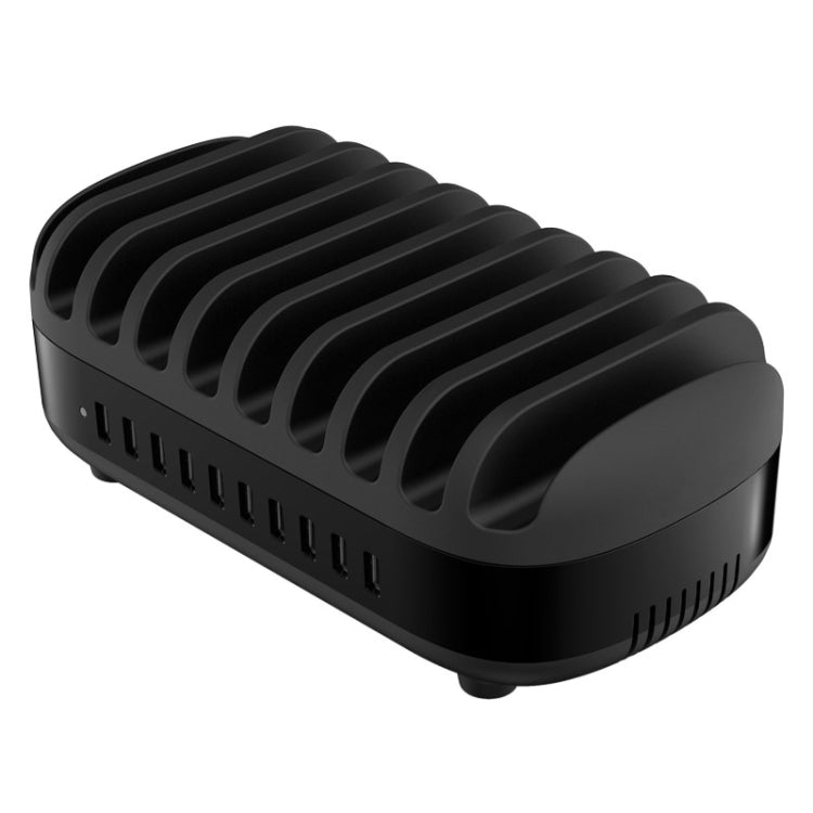 ORICO DUK-10P-DX 120W 5V 2.4A 10 Ports USB Charging Station, EU Plug(Black) - Multifunction Charger by ORICO | Online Shopping South Africa | PMC TechLife | Buy Now Pay Later Mobicred