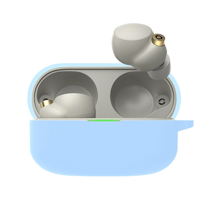 For Sony WF-1000XM4 Wireless Earphone Silicone Protective Case(Sky Blue) - Sony Earphone Case by PMC TechLife | Online Shopping South Africa | PMC TechLife