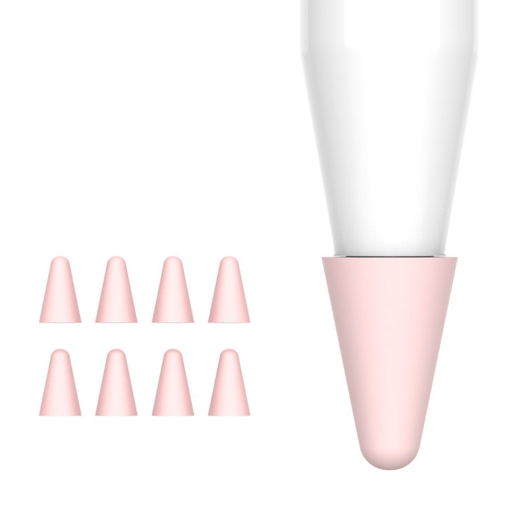 8 PCS / Set Universal Wearable Stylus Nib Cover For Apple Pencil 1 / 2(Pink) - Pencil Accessories by PMC TechLife | Online Shopping South Africa | PMC TechLife