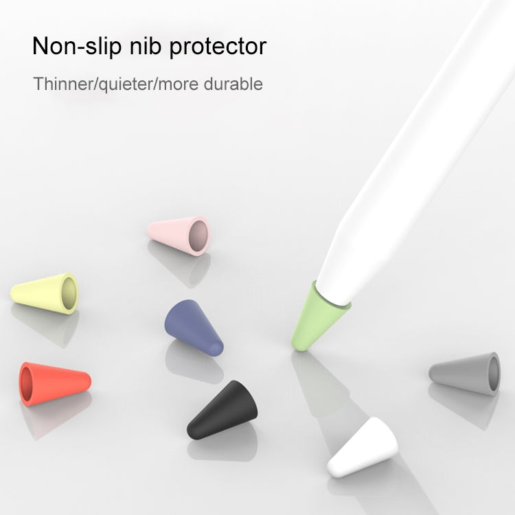 8 PCS / Set Universal Wearable Stylus Nib Cover For Apple Pencil 1 / 2(White) - Pencil Accessories by PMC TechLife | Online Shopping South Africa | PMC TechLife
