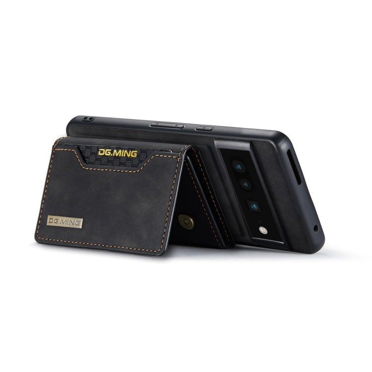 For Google Pixel 7 Pro 5G DG.MING M2 Series 3-Fold Multi Card Bag Phone Case(Black) - free shipping - PMC TechLife - Order now!