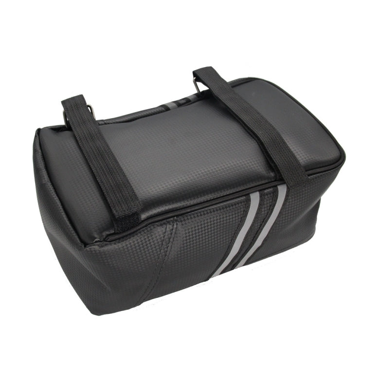Motorcycle Waterproof PU Leather Rack Rear Carrier Bag, Capacity: 8L with Rain Cover - Bags & Luggages by PMC TechLife | Online Shopping South Africa | PMC TechLife
