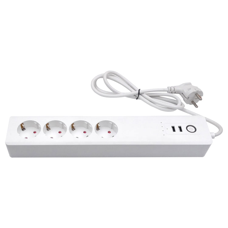 ZigBee 10A SM-SO306-E 4 Holes + 2 USB Multi-purpose Smart Power Strip, EU Plug - Smart Socket by PMC Jewellery | Online Shopping South Africa | PMC Jewellery