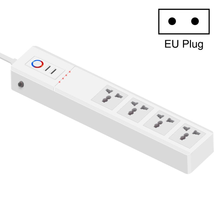 ZigBee 10A SM-SO306-M 4 Holes + 2 USB Multi-purpose Smart Power Strip(EU Plug) - Smart Socket by PMC TechLife | Online Shopping South Africa | PMC TechLife