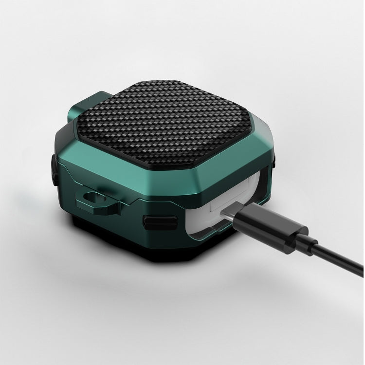 For Samsung Galaxy Buds Live/Buds Pro/Buds 2/2 Pro Anti-fall Earphones Case with Switch(Black Blue) - Samsung Earphone Case by PMC TechLife | Online Shopping South Africa | PMC TechLife