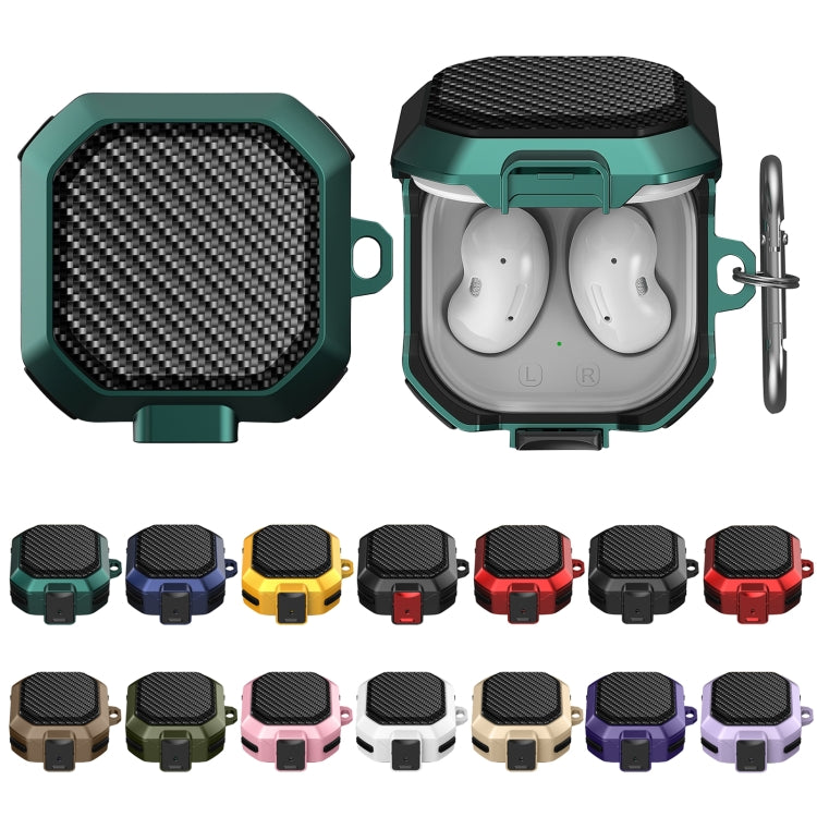 For Samsung Galaxy Buds Live/Buds Pro/Buds 2/2 Pro Anti-fall Earphones Case with Switch(Red Black) - Samsung Earphone Case by PMC TechLife | Online Shopping South Africa | PMC TechLife