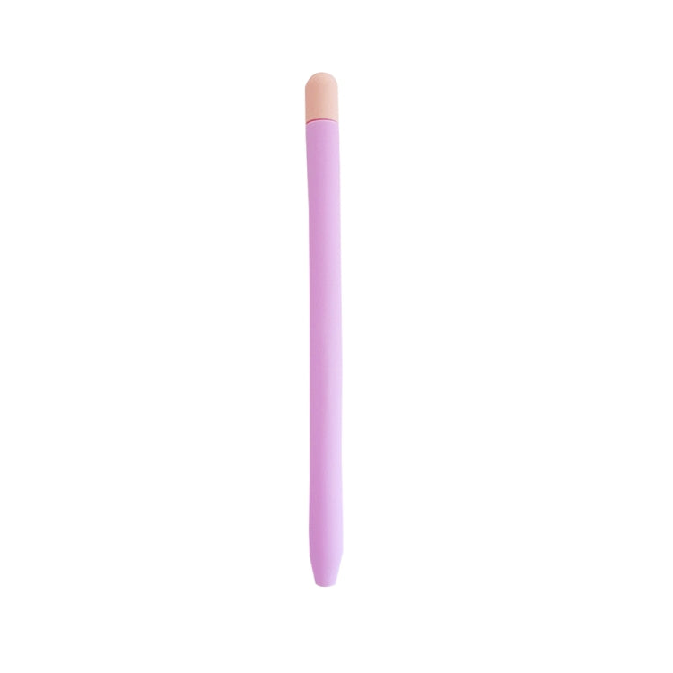 Contrasting Color Silicone Protective Case For Apple Pencil 2(Light Purple) - free shipping - PMC TechLife - Order now!