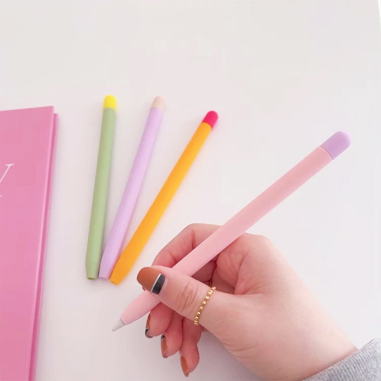 Contrasting Color Silicone Protective Case For Apple Pencil 2(Green) - Pencil Accessories by PMC TechLife | Online Shopping South Africa | PMC TechLife