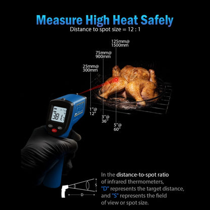 BENETECH GM321 Digital Non-Contact Infrared Thermometer, Battery Not Included - Thermostat & Thermometer by BENETECH | Online Shopping South Africa | PMC Jewellery | Buy Now Pay Later Mobicred