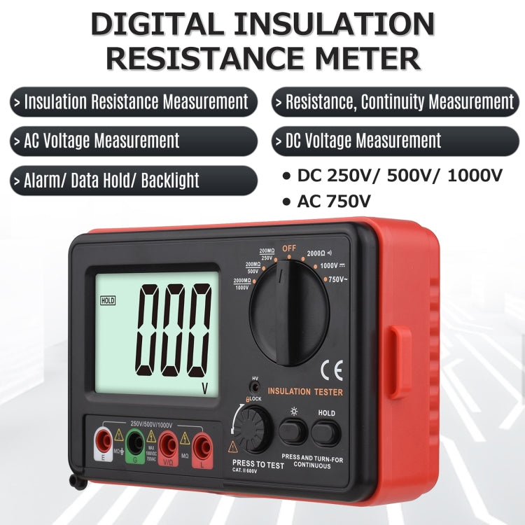 BENETECH GT5306A Insulation Resistance Tester, Battery Not Included - free shipping - PMC TechLife - Order now!