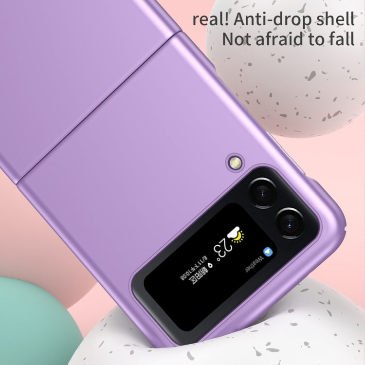 For Samsung Galaxy Z Flip4 Skin Feel Folding Phone Case with Drawstring Key Chain(Black) - free shipping - PMC TechLife - Order now!