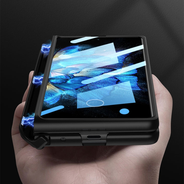 For vivo X Fold GKK Magnetic Hinge Flip Phone Case with Holder(Black) - free shipping - PMC TechLife - Order now!