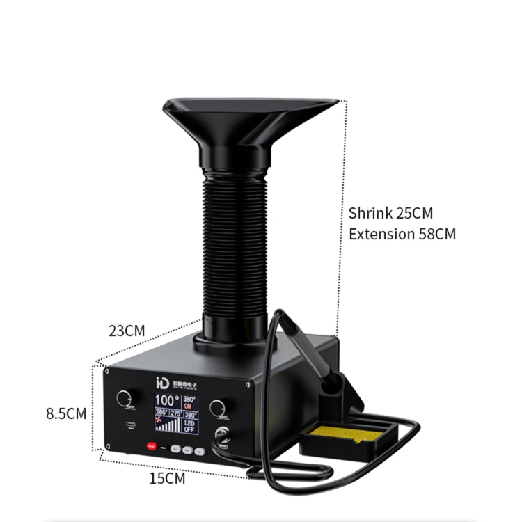 TBK D-201 2 in 1 Intelligent Constant Temperature Soldering Iron With Solder Smoking Absorber Tool, AU Plug - free shipping - PMC TechLife - Order now!
