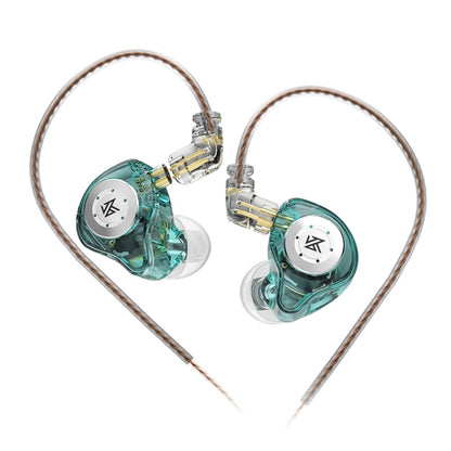 KZ-EDX PRO 1.25m Dynamic HiFi In-Ear Sports Music Headphones, Style:Without Microphone(Transparent Cyan) - In Ear Wired Earphone by KZ | Online Shopping South Africa | PMC Jewellery | Buy Now Pay Later Mobicred