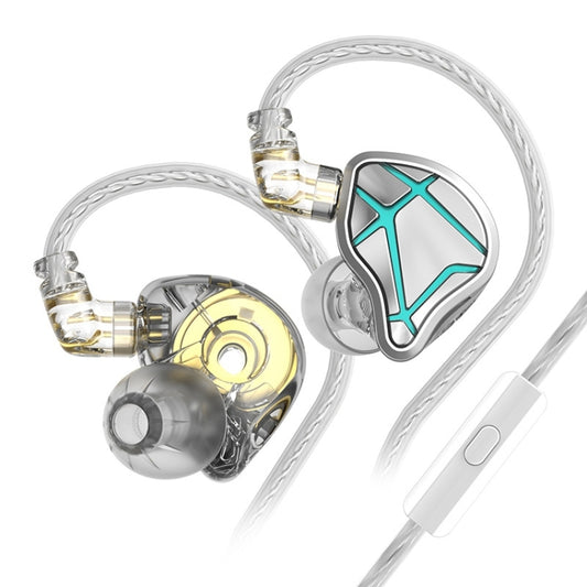 KZ-ESX 12MM Dynamic Subwoofer Sports In-Ear HIFI Headphones,Length: 1.2m(With Microphone) - In Ear Wired Earphone by KZ | Online Shopping South Africa | PMC Jewellery