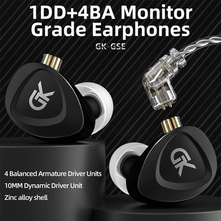 GK GSE Ten-Unit Coil Iron Subwoofer HIFI In-Ear Headphones(With Microphone) - In Ear Wired Earphone by PMC TechLife | Online Shopping South Africa | PMC TechLife