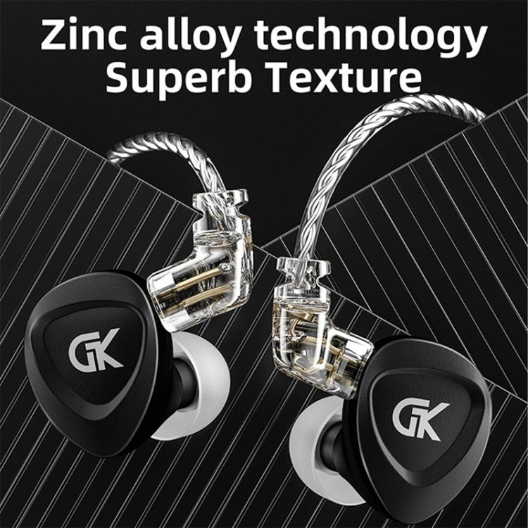 GK GSE Ten-Unit Coil Iron Subwoofer HIFI In-Ear Headphones(Without Microphone) - In Ear Wired Earphone by PMC TechLife | Online Shopping South Africa | PMC TechLife