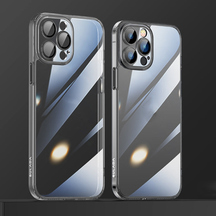 For iPhone 13 Pro SULADA Crytal Steel Series Diamond Glass + TPU Phone Case (Black) - iPhone 13 Pro Cases by SULADA | Online Shopping South Africa | PMC TechLife | Buy Now Pay Later Mobicred