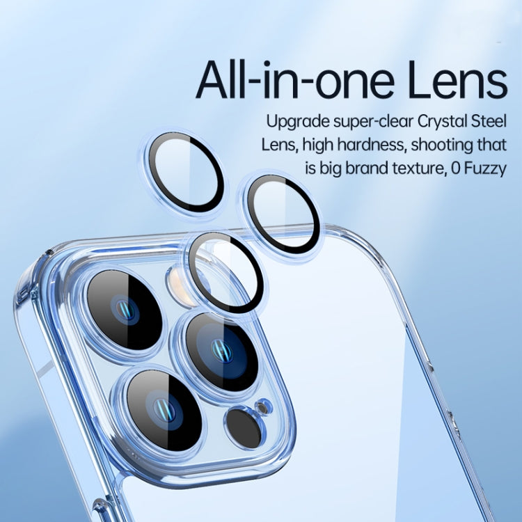 For iPhone 13 Pro SULADA Crytal Steel Series Diamond Glass + TPU Phone Case (Blue) - iPhone 13 Pro Cases by SULADA | Online Shopping South Africa | PMC TechLife