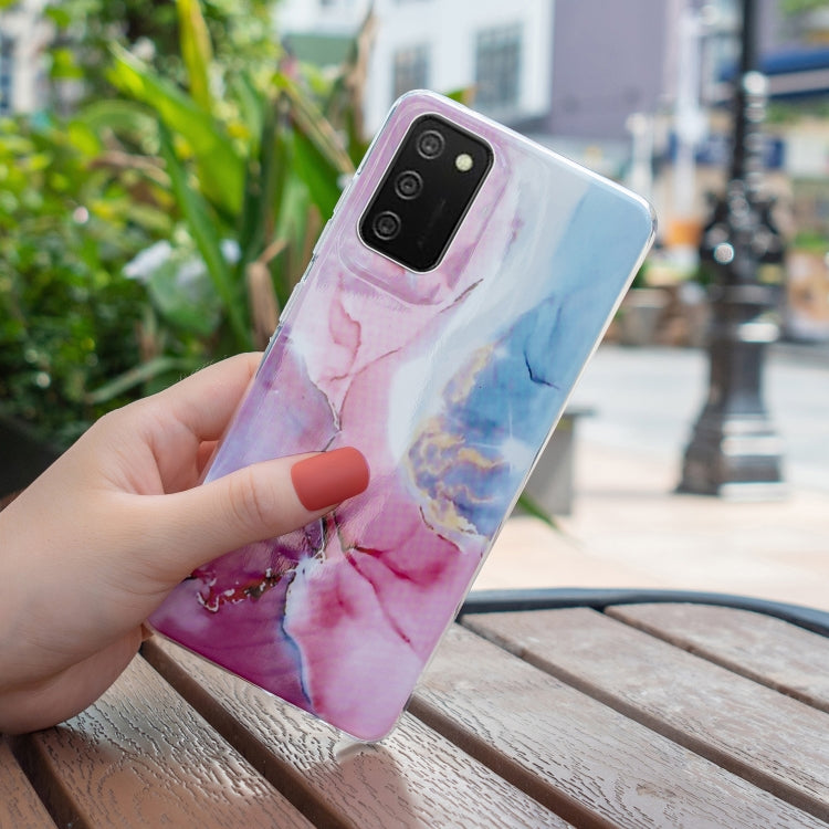 For Samsung Galaxy A02s IMD Marble Pattern TPU Phone Case(Pink Blue) - free shipping - PMC TechLife - Order now!