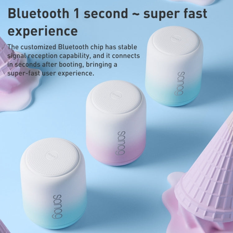Sanag X6S Outdoor Portable Mini Gradient Bluetooth Speaker(White Pink) - Mini Speaker by Sanag | Online Shopping South Africa | PMC TechLife | Buy Now Pay Later Mobicred