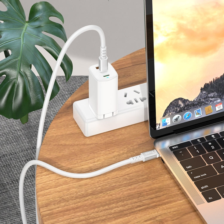 hoco X85 60W USB-C / Type-C to USB-C / Type-C Strength Charging Data Cable，Length：1m(White) - USB-C & Type-C Cable by hoco | Online Shopping South Africa | PMC Jewellery