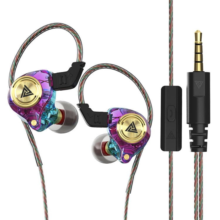 QKZ AK3 FiLe In-ear Subwoofer Wire-controlled Earphone with Mic(Colorful) - In Ear Wired Earphone by QKZ | Online Shopping South Africa | PMC TechLife | Buy Now Pay Later Mobicred