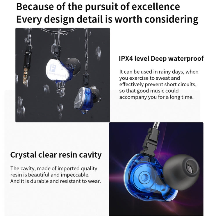 QKZ F910 In-Ear Subwoofer Dual Dynamic Earphone(Black) - free shipping - PMC TechLife - Order now!