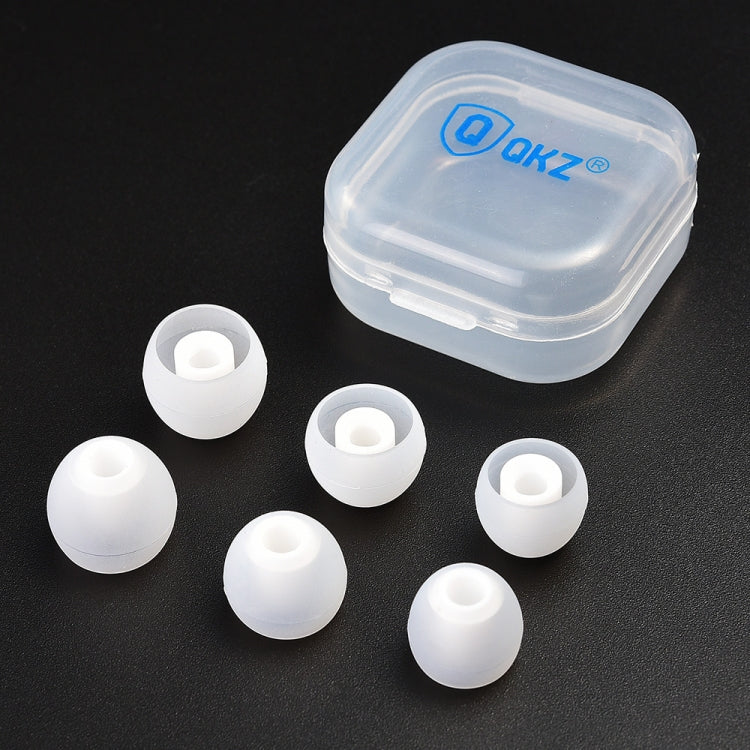 QKZ GJES 6-in-1 In-Ear Earphone Silicone Ear Caps(Transparent White) - Anti-dust & Ear Caps by QKZ | Online Shopping South Africa | PMC TechLife
