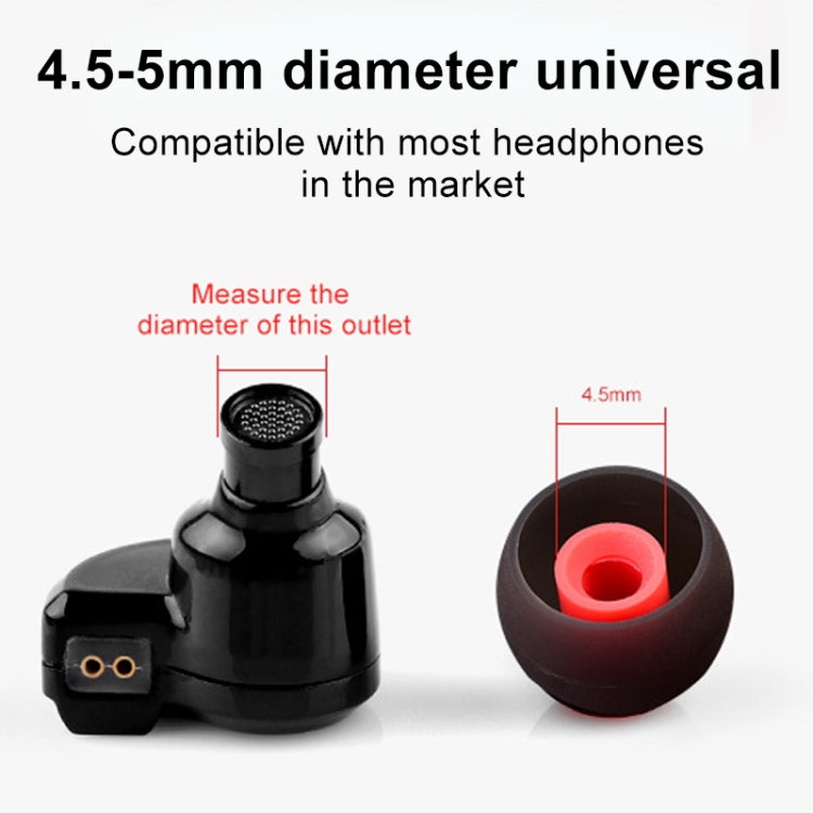 QKZ GJES 6-in-1 In-Ear Earphone Silicone Ear Caps(White Red) - Anti-dust & Ear Caps by QKZ | Online Shopping South Africa | PMC TechLife