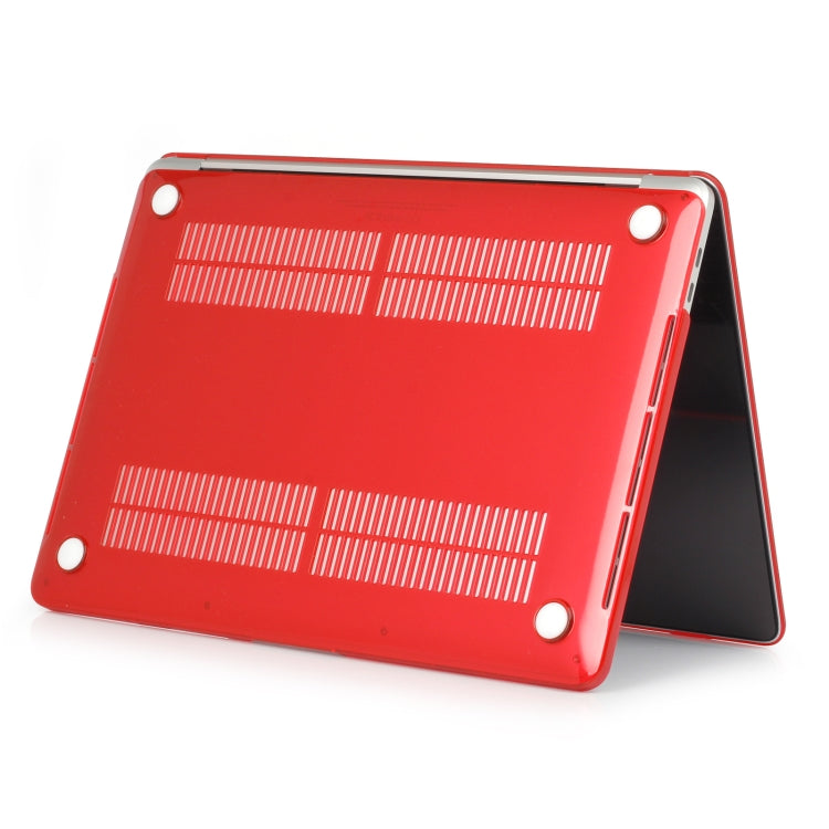 For MacBook Air 13.6 inch A2681 2022 Laptop Crystal Style Protective Case(Red) - MacBook Air Cases by PMC TechLife | Online Shopping South Africa | PMC TechLife