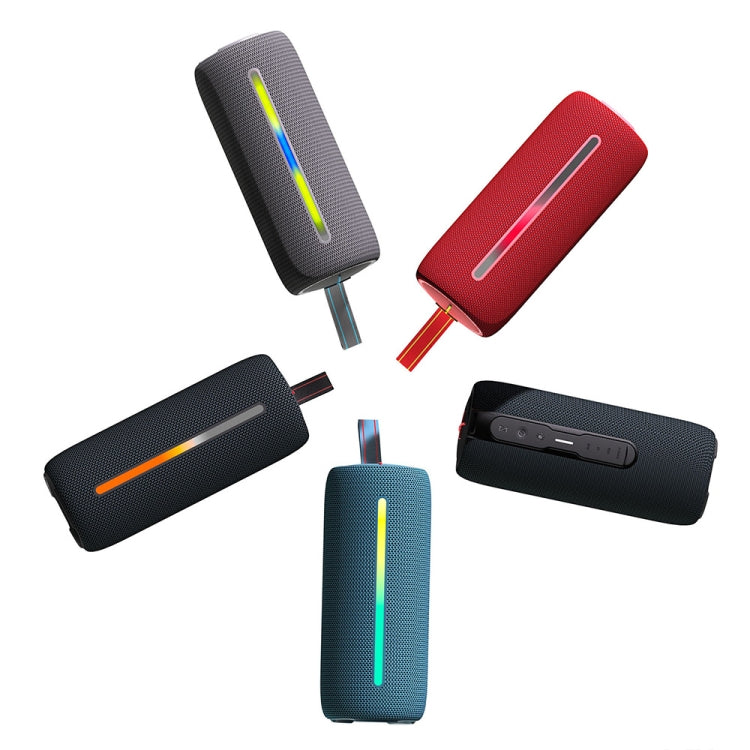 HOPESTAR P37 Outdoor Portable RGB Light Waterproof Wireless Bluetooth Speaker(Red) - Waterproof Speaker by HOPESTAR | Online Shopping South Africa | PMC TechLife | Buy Now Pay Later Mobicred