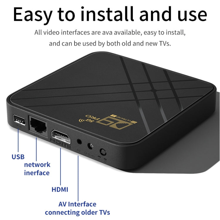 D9 PRO 2.4G/5G WIFI 4K HD Android TV Box, Memory:8GB+128GB(US Plug) - Amlogic S905 by PMC Jewellery | Online Shopping South Africa | PMC Jewellery