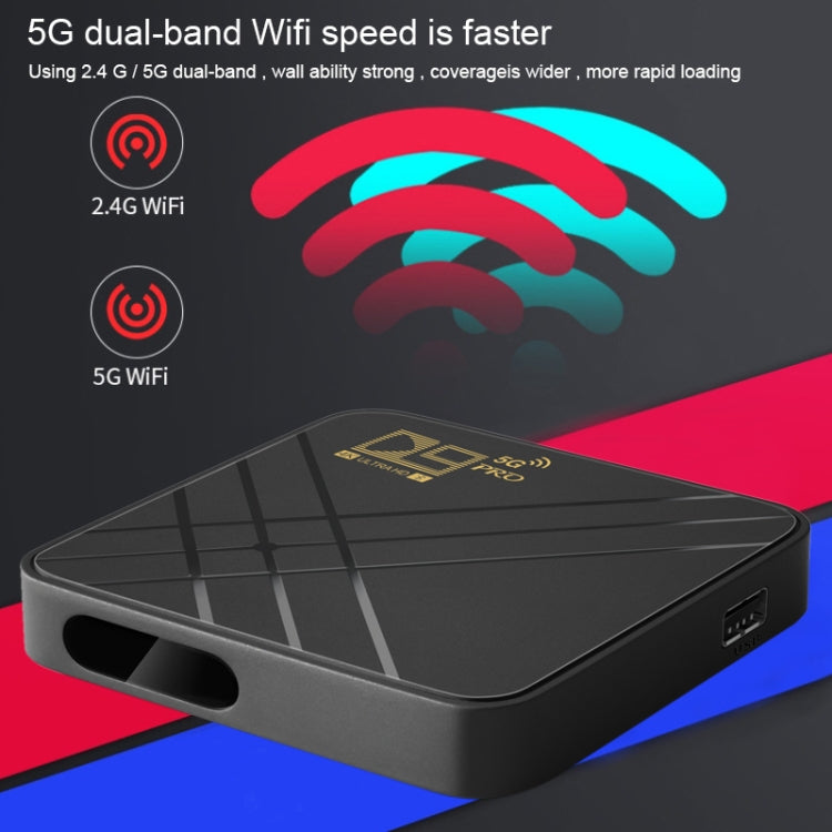 D9 PRO 2.4G/5G WIFI 4K HD Android TV Box, Memory:8GB+128GB(EU Plug) - Amlogic S905 by PMC TechLife | Online Shopping South Africa | PMC TechLife