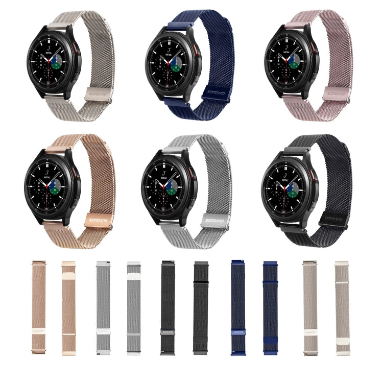 DUX DUCIS Milanese Watch Band For Samsung Watch Series 20mm(Black) - Watch Bands by DUX DUCIS | Online Shopping South Africa | PMC TechLife | Buy Now Pay Later Mobicred