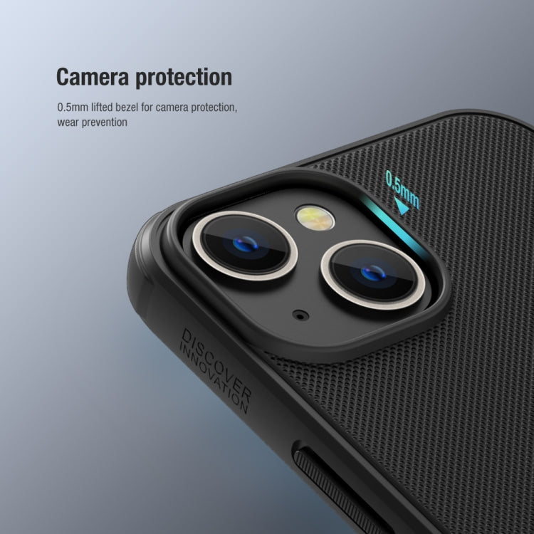 For iPhone 14 NILLKIN Frosted Shield Pro PC + TPU Phone Case (Black) - iPhone 14 Cases by NILLKIN | Online Shopping South Africa | PMC TechLife