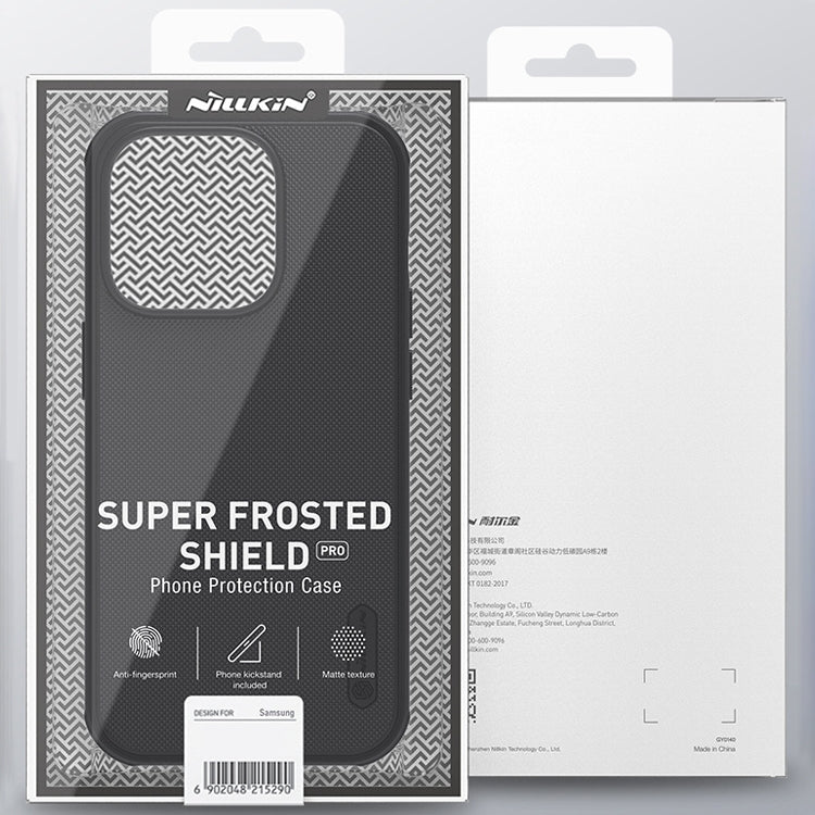 For iPhone 14 NILLKIN Frosted Shield Pro PC + TPU Phone Case (Black) - iPhone 14 Cases by NILLKIN | Online Shopping South Africa | PMC TechLife