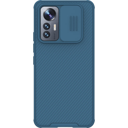 For Xiaomi  12 Lite NILLKIN Black Mirror Pro Series Camshield PC Phone Case(Blue) - Xiaomi Cases by NILLKIN | Online Shopping South Africa | PMC Jewellery