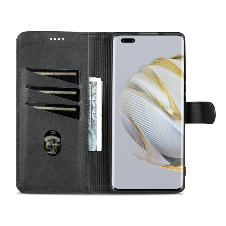 For Huawei nova 10 AZNS Skin Feel Calf Texture Flip Leather Phone Case(Black) - free shipping - PMC TechLife - Order now!