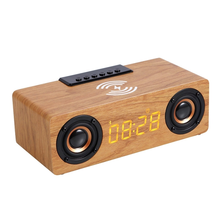 K1 Multifunctional Desktop Wooden Bluetooth Speaker Wireless Loudspeaker(Yellow) - Desktop Speaker by PMC TechLife | Online Shopping South Africa | PMC TechLife