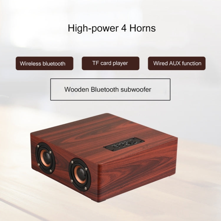 Q5 Home Computer TV Wooden Wireless Bluetooth Speaker(Yellow) - Desktop Speaker by PMC TechLife | Online Shopping South Africa | PMC TechLife