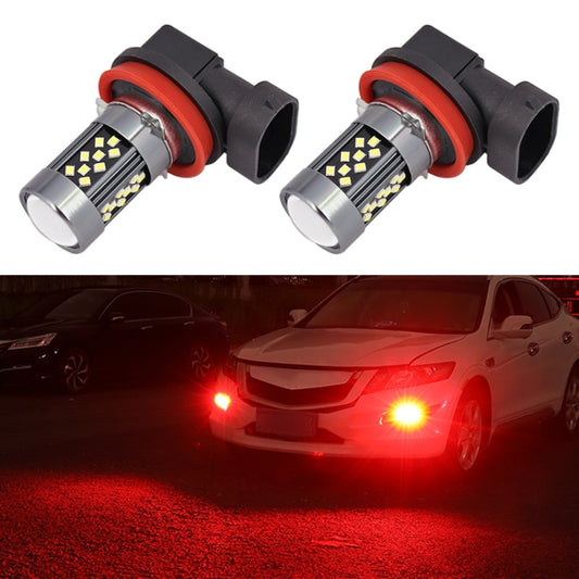 1 Pair H11 12V 7W Continuous Car LED Fog Light(Red Light) - Fog / Driving Lights by PMC Jewellery | Online Shopping South Africa | PMC Jewellery