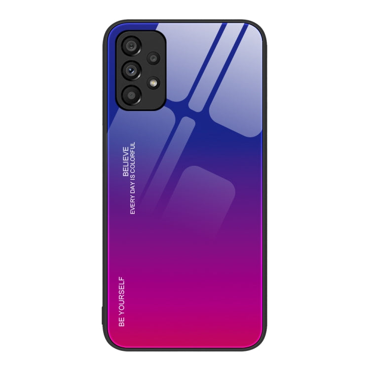 For Samsung Galaxy A53 5G Gradient Color Glass Case(Purple Red) - free shipping - PMC TechLife - Order now!