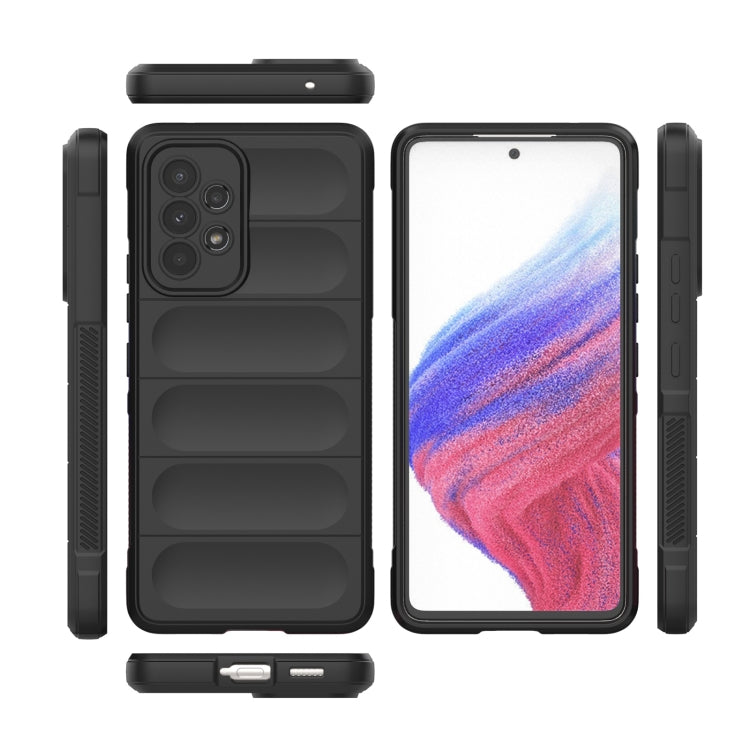 For Samsung Galaxy A53 Magic Shield TPU + Flannel Phone Case(Red) - Galaxy Phone Cases by PMC TechLife | Online Shopping South Africa | PMC TechLife | Buy Now Pay Later Mobicred