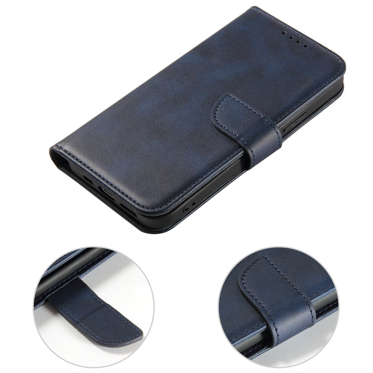 For iPhone 14 Pro Max Calf Texture Buckle Flip Leather Phone Case (Blue) - iPhone 14 Pro Max Cases by PMC TechLife | Online Shopping South Africa | PMC TechLife | Buy Now Pay Later Mobicred